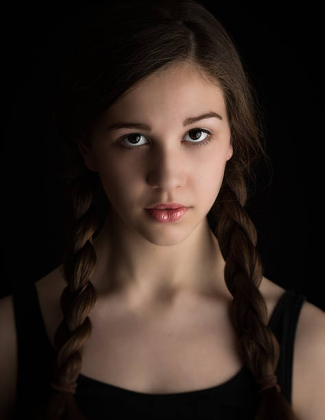 istock Beautiful Brunette Girl With Plaits 493244419