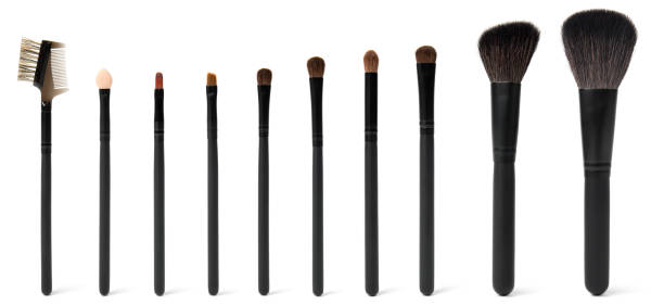 istock Full set of cosmetic brushes 493244949