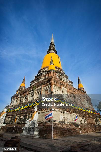 Wat Yai Chai Mongkol In Ayutthaya Thailand Stock Photo - Download Image Now - Architecture, Asia, Ayuthaya