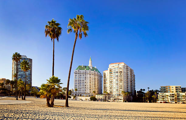 long beach-stan kalifornia - los angeles county long beach california sunset zdjęcia i obrazy z banku zdjęć