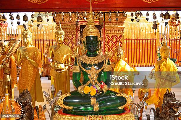 Emerald Buddha In Doi Suthep Thailand Stock Photo - Download Image Now - 2015, Buddhism, Chiang Mai Province