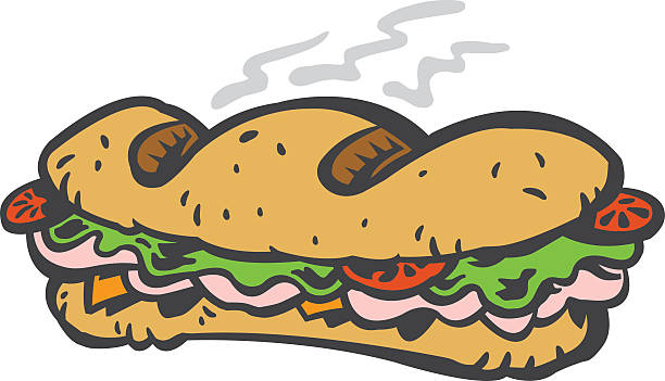 сэндвич - cold sandwich illustrations stock illustrations