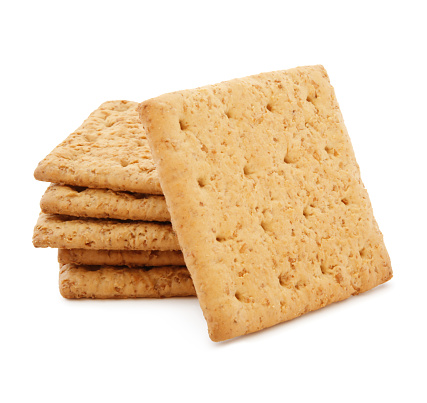 Graham Crackers isolated on white (excluding the shadow)