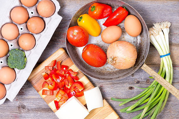 istock Preparing ingredients for a tasy omelette 493251167