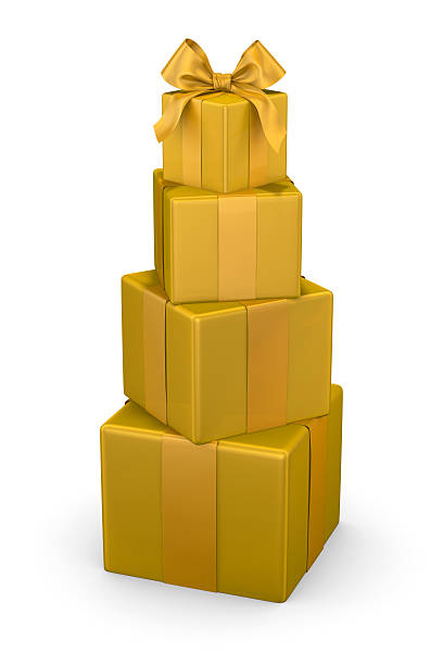 istock Pile of gift boxes isolated 493270946