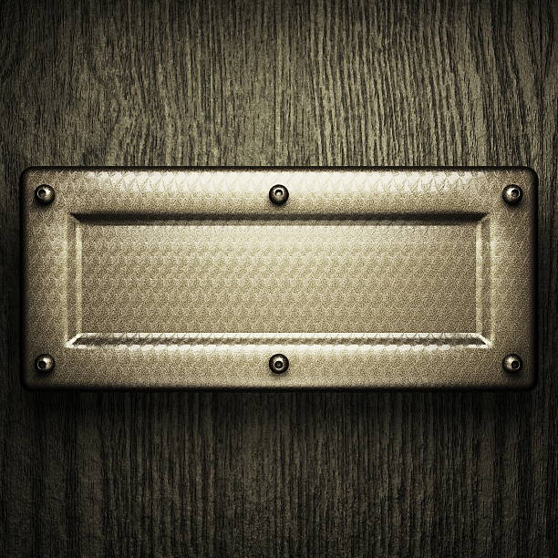 istock wooden background with metal element 493275262