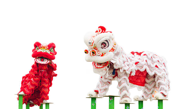 istock Chinese lion costume dance 493276224
