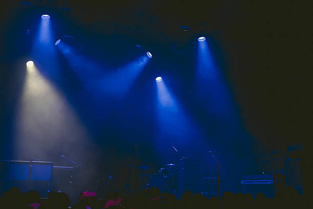 istock Drumkit on stage at start of a concert. 493276856
