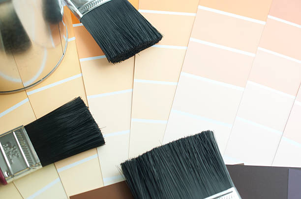 istock Choosing your color with sample color chart 493278527