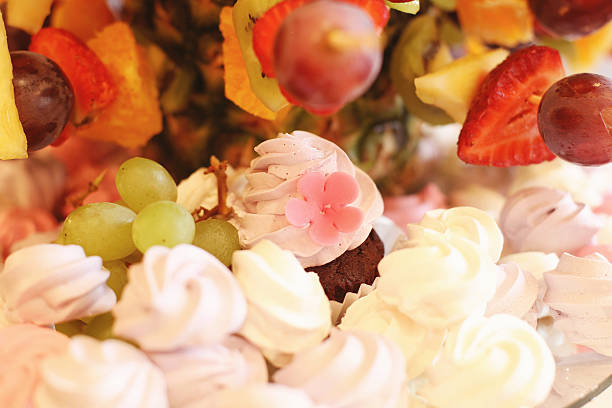 istock Delicious sweets and fruits 493278632
