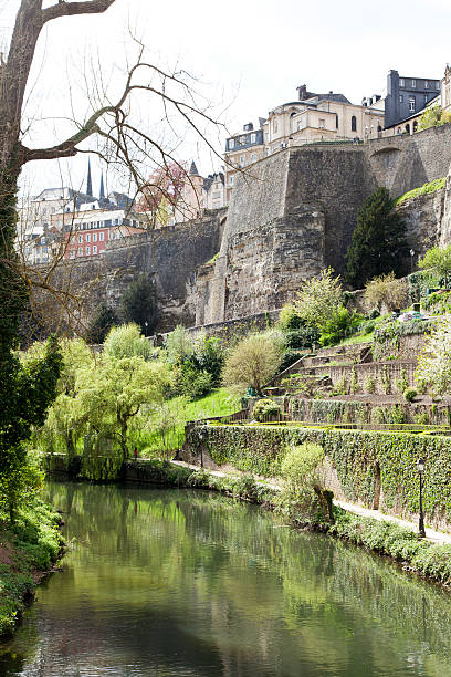 istock City walls near Alzette River 493279517