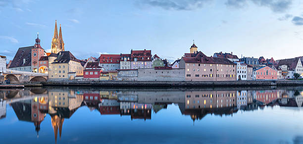istock Evening panorama of Regensburg 493282068