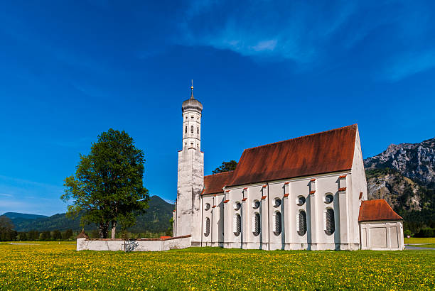 st coloman 教会、アルゴイ、ババリア,ドイツ - st colomans church ストックフォトと画像