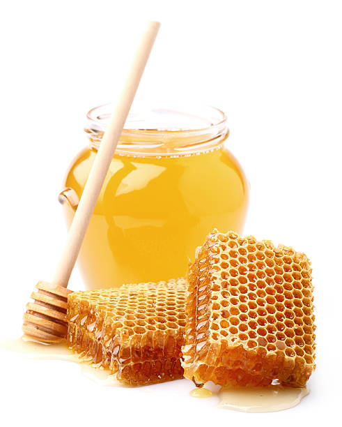 Fresh honey stock photo