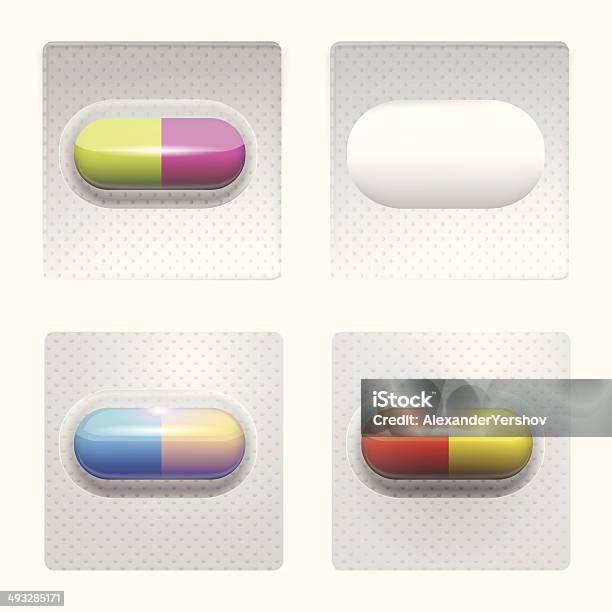 Illustration De La Couleur Détails Vecteurs libres de droits et plus d'images vectorielles de Antibiotique - Antibiotique, Blanc, Bleu