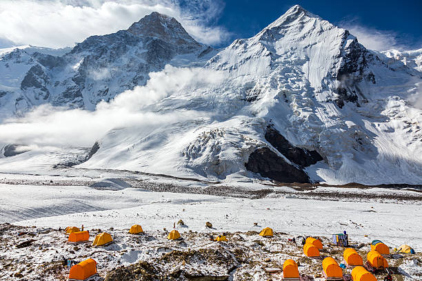 istock Base Camp of High Altitude Mountain Expedition 493302622