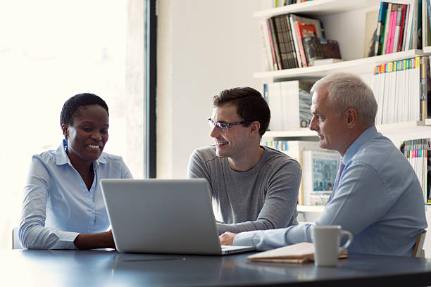 istock Multi-Ethnic business people discussing in a office. 493304862