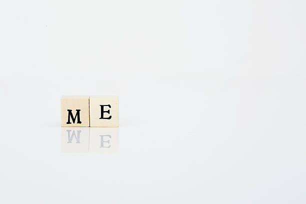 istock Me' spelt in tiles on white background 493305044
