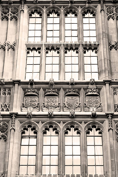 istock old in london  historical    parliament glass  window    structu 493305158