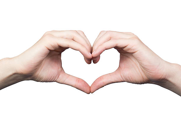 istock Men's hands in the shape of a heart 493307610
