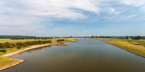 istock Panoramic view of the Dutch river Nederrijn 493309176