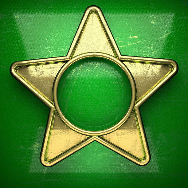 istock golden background painted in green 493313822