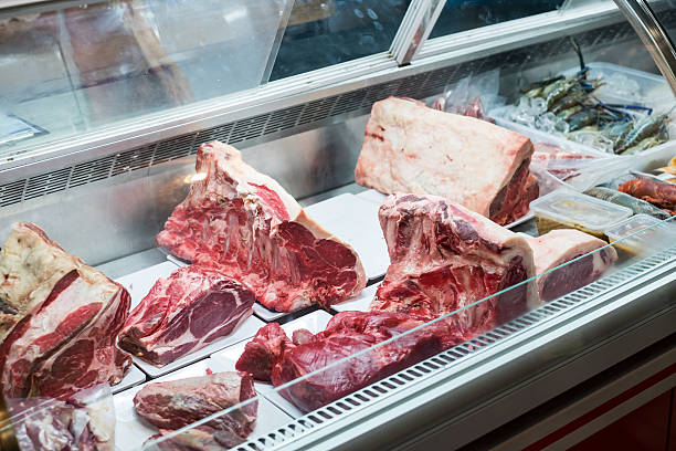 istock meat products in butcher shop 493314116