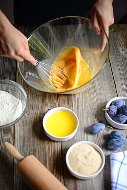 istock Woman prepare the eggs for butter and flour 493317110