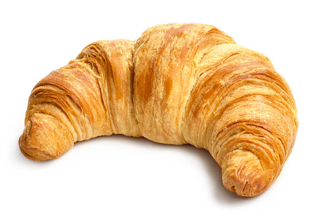Fresh croissant Fresh croissant, isolated on white background. croissant stock pictures, royalty-free photos & images