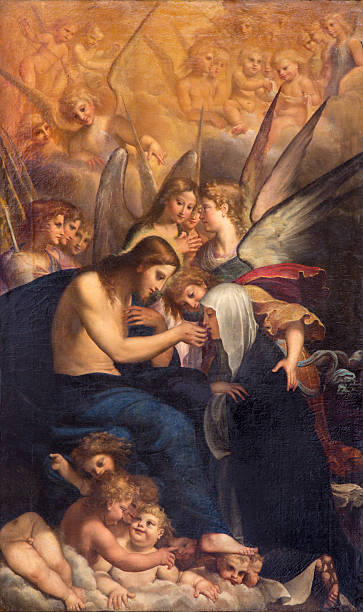 istock Bologna - Jesus and st. Catherine of Siena 493321719