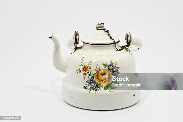 Old Teapot Stock Photo - Download Image Now - Afternoon Tea, Antique, Black Background