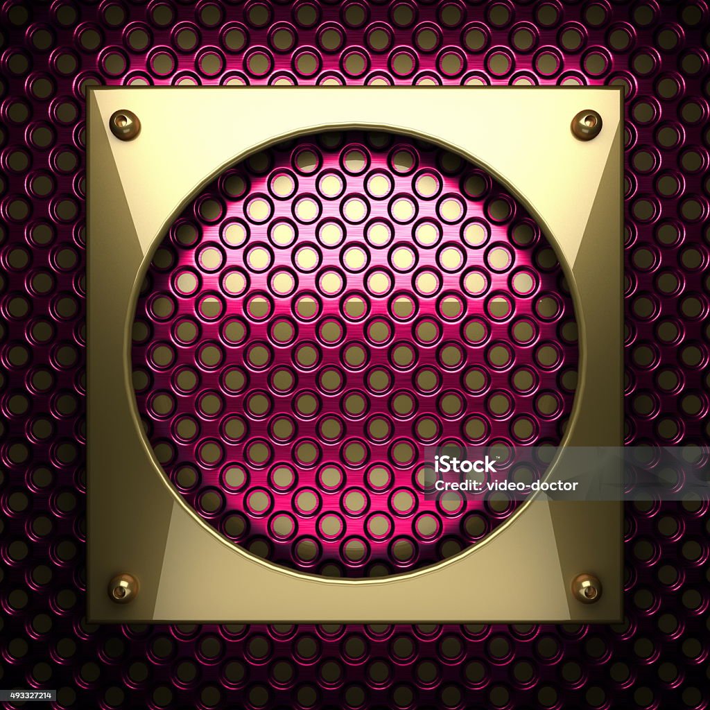 pink metal background with yellow element 2015 Stock Photo