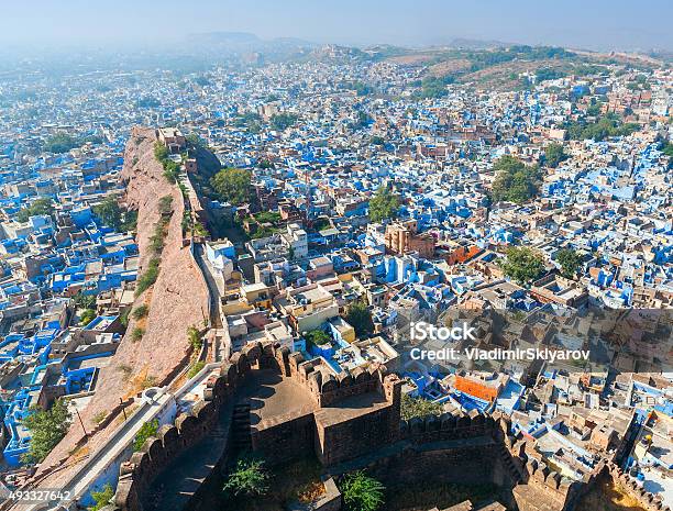 Jodhpur Blue City Rajasthan India Stock Photo - Download Image Now - 2015, Ancient, Architecture