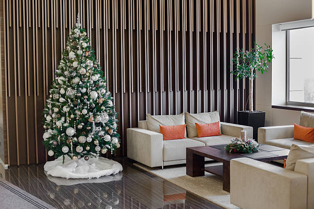 istock Christmas and New Year's  flowers composition. 493328050