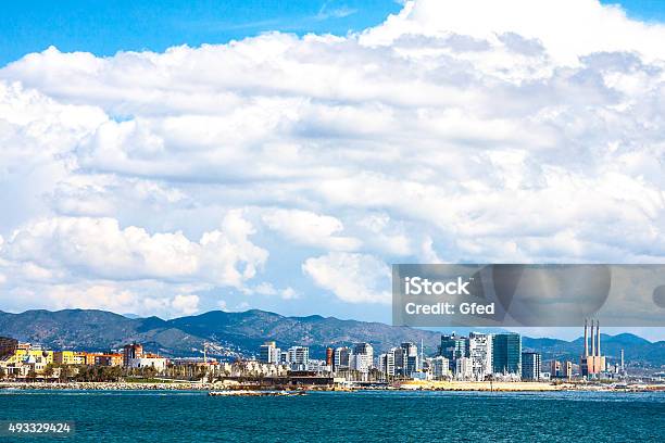 Barcelona Seascape Stock Photo - Download Image Now - Barcelona - Spain, Waterfront, 2015