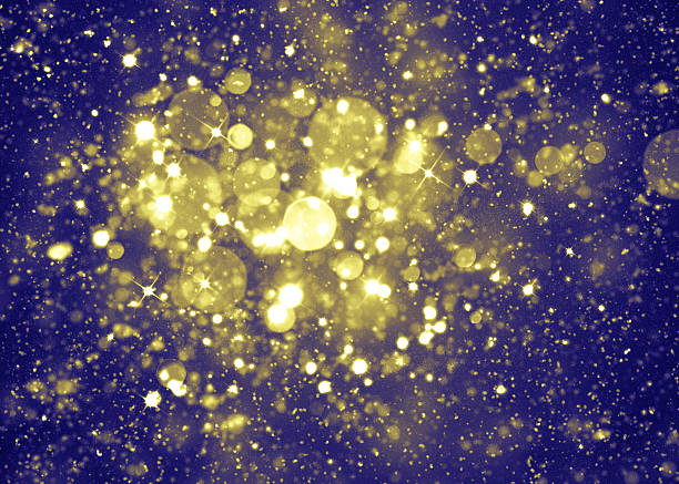 istock Glittering stars on bokeh background 493332286