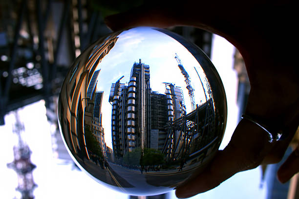 istock Lloyds building through a crystal ball 493338442