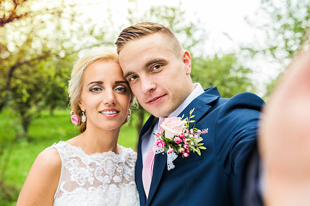 istock Beautiful wedding couple 493338780