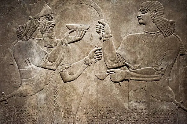 Photo of Ancient Babylonia and Assyria bas relief