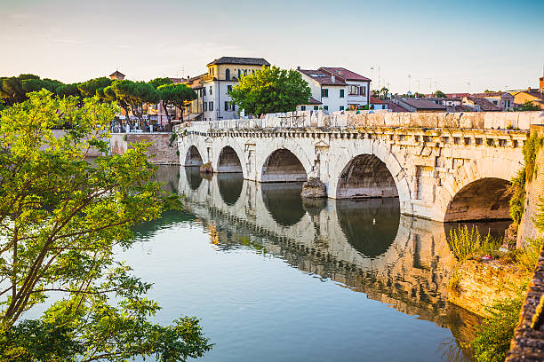 istock Bridge of Tiberius (Ponte di Tiberio) in Rimini 493339144