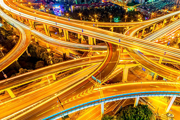 istock Shanghai viaduct at night 493339354