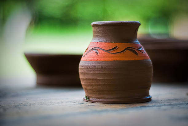 istock Piece of handmade pottery 493342390