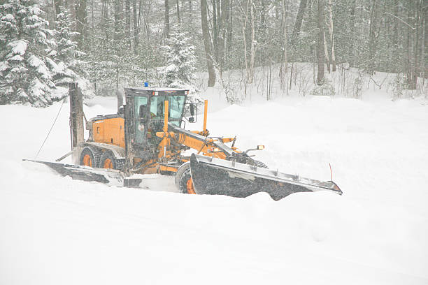 istock Snow Plow on a Snowy Day 493342638