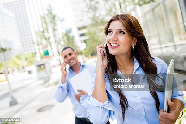 Business People On The Phone Stock Photo - Download Image Now - 30-39 Years, Adult, Adults Only