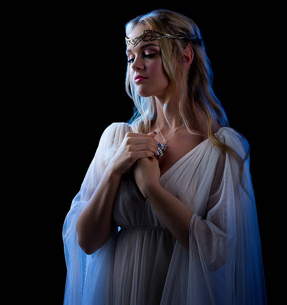 istock Young elven girl isolated 493374232
