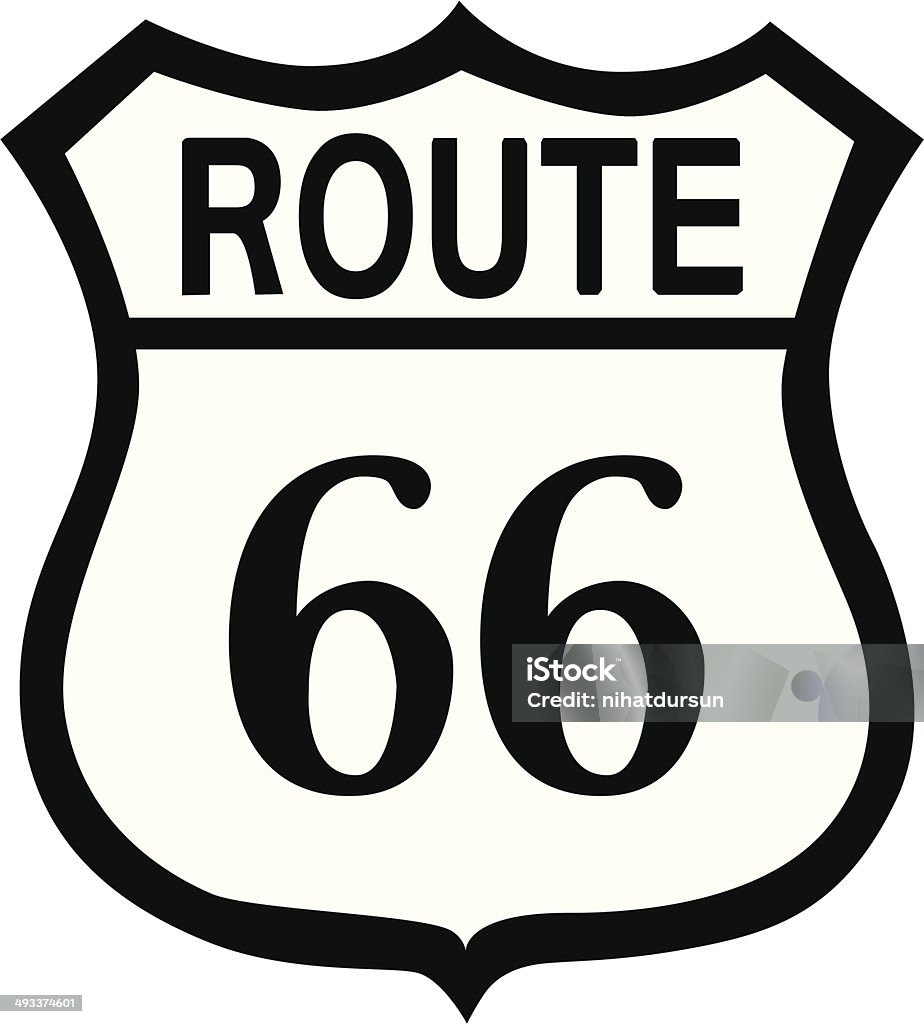 Route66 - Векторная графика Автострада роялти-фри