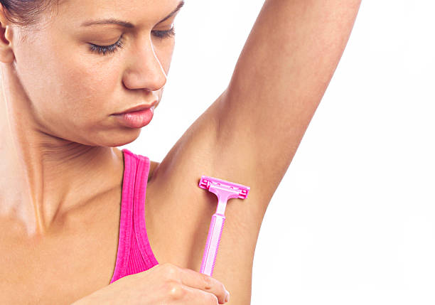 143 Woman Shaving Armpit With Razor Isolated Stock Photos, Pictures &  Royalty-Free Images - iStock