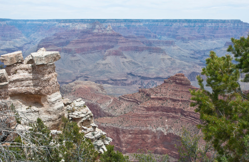 A view at the Grand Canyon South Rim - Arizona, USA