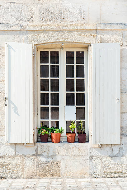 istock Typical Provencal House with White Wall and Window 493376761