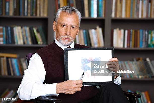 Concept For Consultation With Psychologist Stock Photo - Download Image Now - Rorschach Test, Men, Mental Health Professional